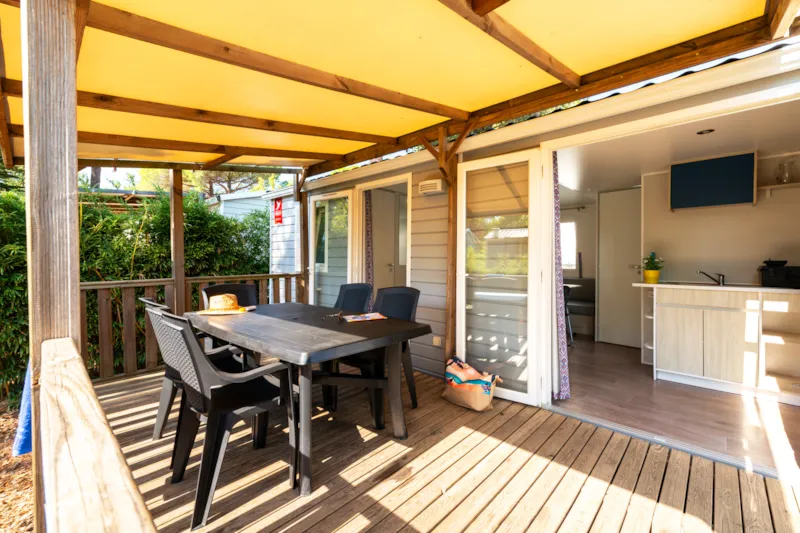 Mobil Home Pyrénées 2 Chambres, Climatisation, Tv