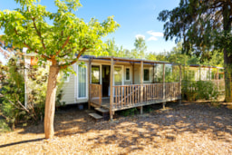 Location - Mobil Home Family 4 Chambres, Climatisation, Tv, Lave Vaisselle - Camping Argeles Vacances