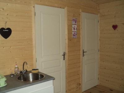 Wooden Chalet 31m² with private facilities