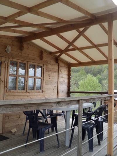 Wooden Chalet 23m² with private facilities