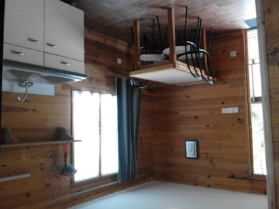 Wooden Chalet 35m² with private facilities
