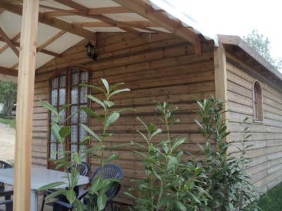 Chalet bois 31m² Rocamadour 3 CHAMBRES - 6 PLACES avec sanitaires samedi