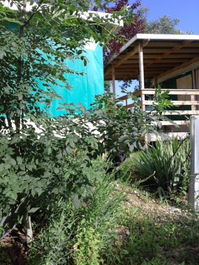 Bungalow toilé MARTEL  AVEC sanitaires 30 m2 (samedi au samedi) 6 Personnes