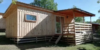 Location - Chalet Bois 31M2 Rocamadour 3 Chambres 6 Pl Avec Sanitaires Du Dimanche Au Dim - Camping Bellevue