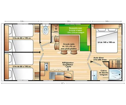 Accommodation - Mobil-Home Resort - image n°2 - Capfun - Domaine Le Grand Lierne