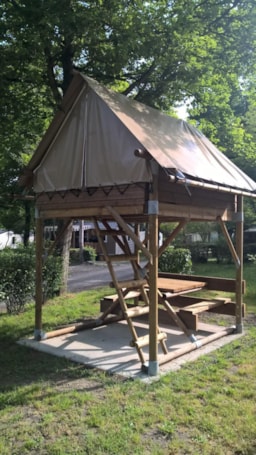 Accommodation - Tents Bivouac On Stilts - Camping La Grande Tortue
