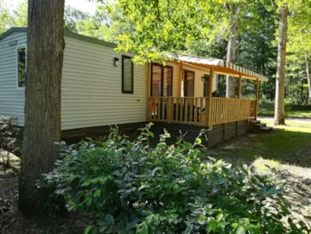 Mietunterkunft - Mobilheim Forestia, 40 M², Klimaanlage 3 Schlafzimmer - Camping La Grande Tortue