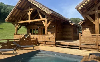 Mietunterkunft - Hütte Luxe Grand-Père 3 Zimmer / 2 Badezimmer 100M² - Tv - Geschirrspüler Und Handtücher Vorhanden - Camping Sunêlia Le Domaine de Champé