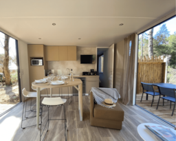 Huuraccommodatie(s) - Sunêlia Luxe Keywest 2 Slaapkamers / 2 Badkamers/34M2 - Camping Sunêlia Le Domaine de Champé