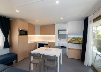 Mietunterkunft - Sunêlia Luxe Crippa Mediterranea  40M² - 2 Schlafzimmer / 2 Badezimmer - Behindertengerecht - - Camping Sunêlia Le Domaine de Champé