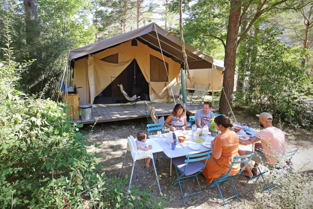 Location - Tente Toile & Bois Sweet + - Huttopia Gorges du Verdon