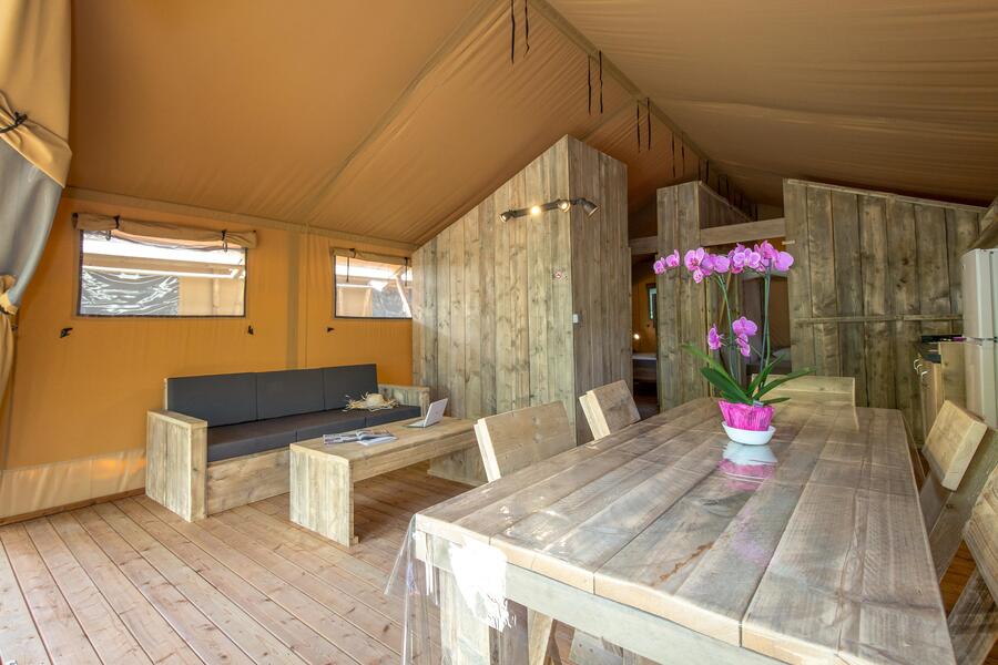 Location - Tente Ciela Nature Lodge - 2 Chambres - Cuisine Équipée – Salle De Bain - Ciela Village Camping Terra Verdon