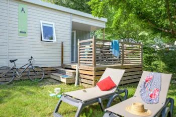 Mietunterkunft - Mobilheim Ciela Family - 2 Zimmer - Camping Terra Verdon