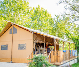 Location - Tente Ciela Nature Lodge - 3 Chambres - Cuisine Équipée – Salle De Bain - Camping Terra Verdon
