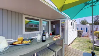 Location - Mobil-Home Terrasse Couverte 2 Chambres - Camping Les Genêts