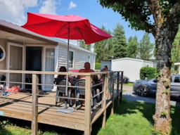 Location - Mobil Home Terrasse Couverte 2 Chambres 26M² - Camping Les Genêts