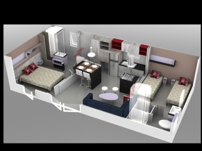 Cottage Prestige 40 m² - 2 bedrooms - 2 bathrooms (bedlinen and towels inclued) — 6