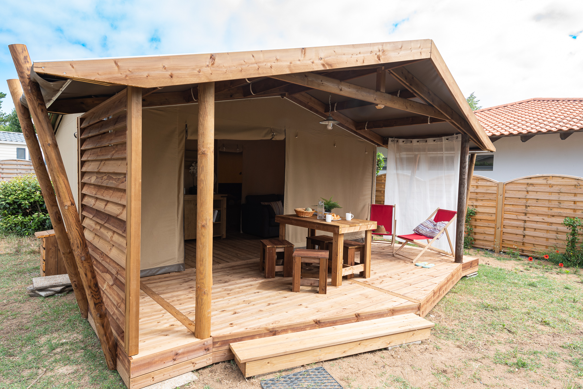 Accommodation - Tente Ecolodge Family - 2 Chambres - La Yole