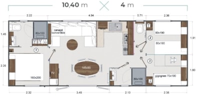 Cottage Prestige 40 m² - 3 bedrooms -  2 bathrooms (bedlinen and towels inclued) — 2