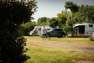 Pitch caravan + 7.50 m (water, electricity, drain, and 1 vehicle) — 6