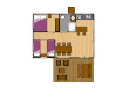 Lodge Privilège Nature - 2 bedrooms