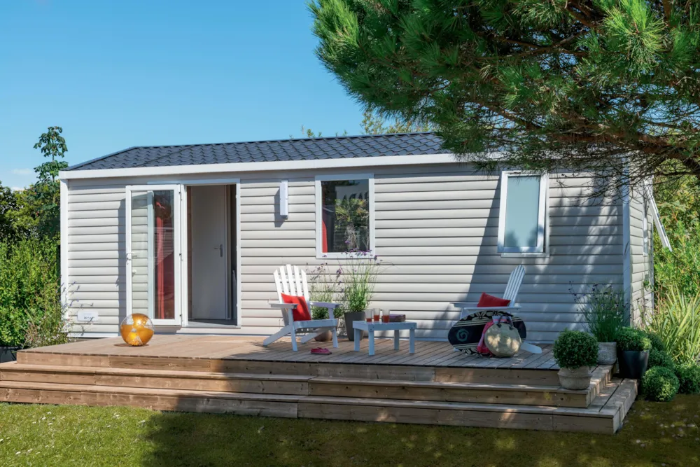Mietunterkunft - Mobilheim Privilège Mourat - 2 Schlafzimmer - Centre de Vacances Naturiste le Colombier