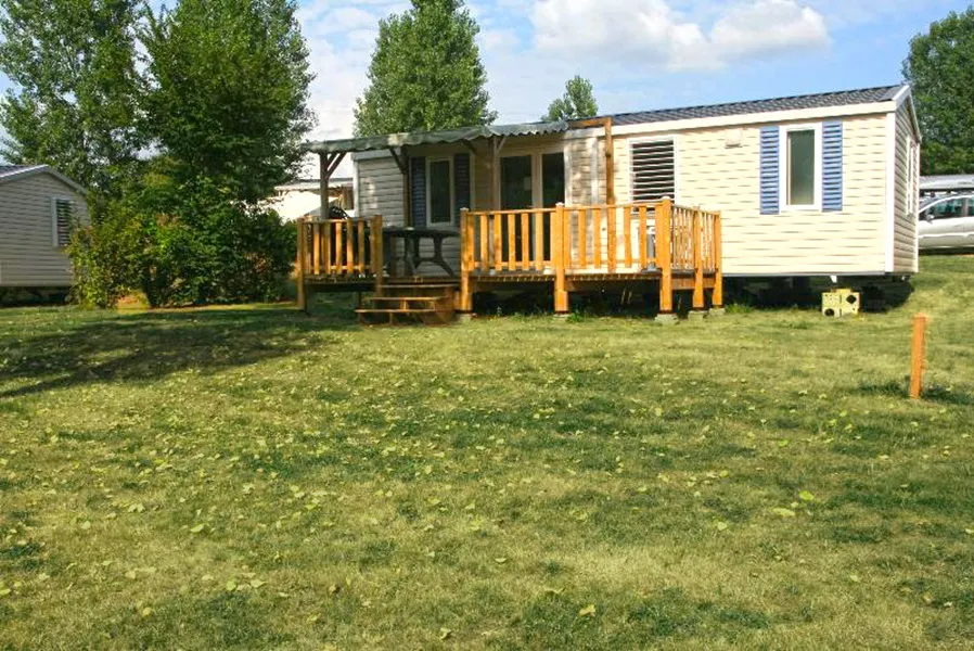 Mietunterkunft - Mobilheim Confort Maillezais - 2 Schlafzimmer - Centre de Vacances Naturiste le Colombier