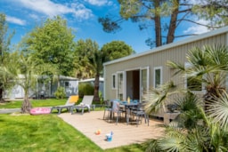 Mietunterkunft - Sirène 3 Evasion (3 Schlafzimmer, 32M²) Terrasse - Camping La Sirène