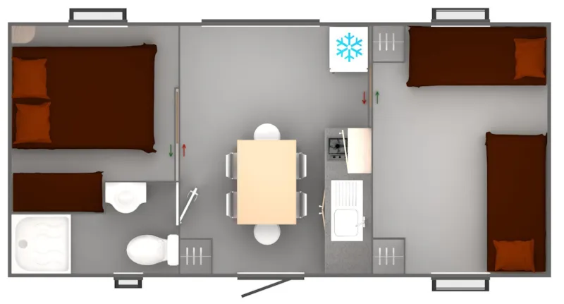 Mobil Home Sencilo - 2 Chambres