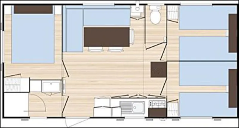 Mobil-Home Ophea3 - 3 Chambres