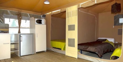 2-room 20 sqm CARAÏBES canvas bungalow