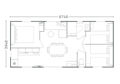 Bahia 87.3 Mobile Home - 3 Bedrooms
