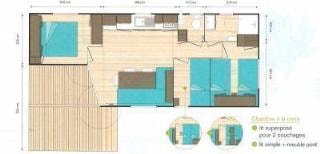 Mobile-Home OPHEA 934 35m² (3 bedrooms) sheltered terrace 10m² — 7