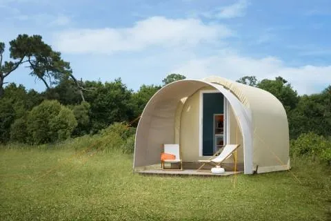 Mietunterkunft - Coco Sweet 12M2 - Camping naturiste Les Lauzons