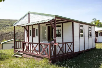 Accommodation - Chalet Club 33M² (2 Bedrooms) Half-Covered Terrace - Camping naturiste Les Lauzons