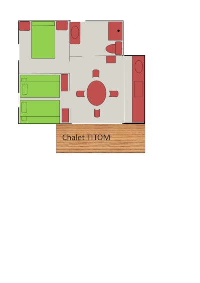 Chalet TITOM 31m² (2 bedrooms) sheltered terrace — 10