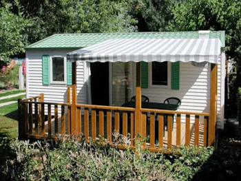 Mietunterkunft - Mobilheim Komfort Überdachte Terrasse - Camping Le Val Vert