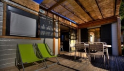 Mietunterkunft - Lagoon Chalet Premium 32M² Klimaanlage - Camping MARIUS