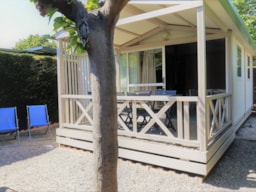 Huuraccommodatie(s) - Moréa Chalet Confort 23M² Airconditioning - Camping MARIUS
