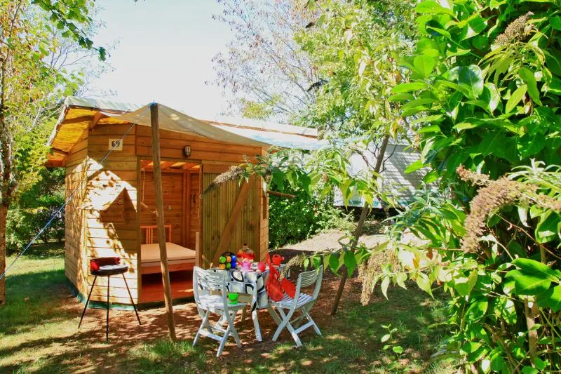 Location - Cabane Ti Dodo 8.50 M² + Terrasse 9 M² - Camping AU P'TIT BONHEUR