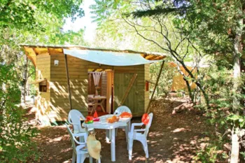 Mietunterkunft - Häuser Ti Bonheur 24 M² + Terrasse 9 M² - Camping AU P'TIT BONHEUR