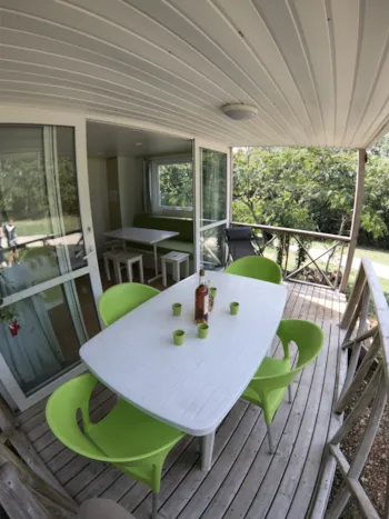 Mietunterkunft - Mobilheim Eco - 24 M² - Camping AU P'TIT BONHEUR