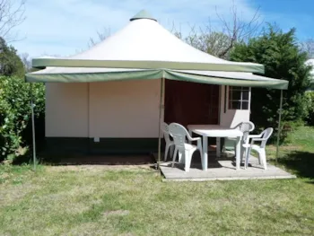 Mietunterkunft - Zeltbungalow 2 Schlafzimmer 25M² (Ohne Sanitäranlagen) - Camping Domaine Saint Laurent