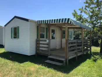 Mietunterkunft - M7 Mobilheim 2 Schlafzimmer O'hara Ophea 704 26M2 + Terrasse - Camping Domaine Saint Laurent