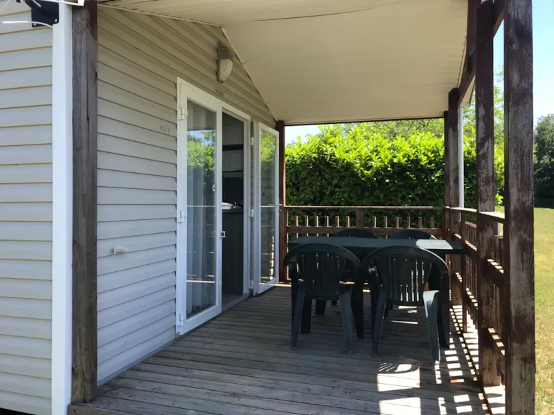 M6 M9 Mobil-Home 2 Chambres 24M² Modèle Panama 2012 + Terrasse Couverte 9M² (2 Sur Le Camping)