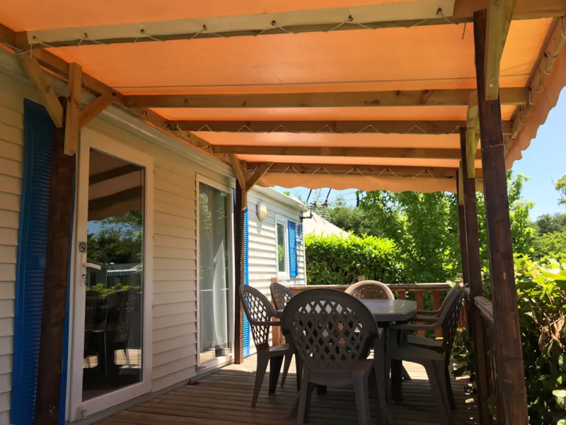 M4 Mobil-Home 3 Chambres + Terrasse Couverte 14M² (1Modèle Sur Le Camping)