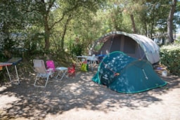 Kampeerplaats(en) - Basisprijs Natuurplaats (1 Tent, Caravan Of Camper / 1 Auto) - Camping Côté Plage