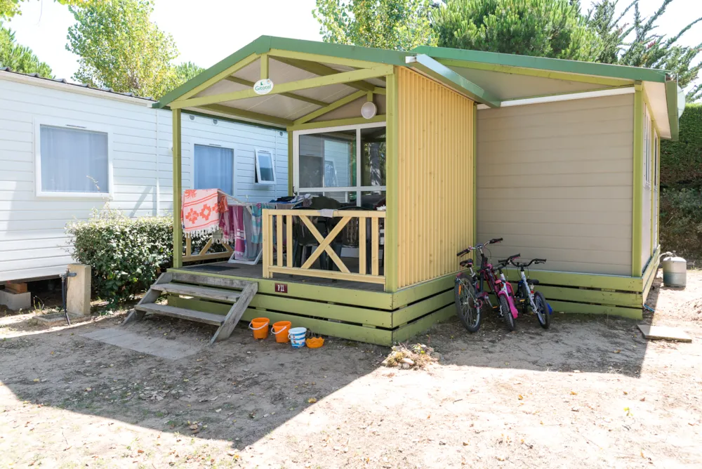 Location - Confort - Chalet Canelle 25M² - 2 Chambres - Camping Côté Plage
