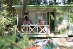 Location - Eco - Chalet Safran 35M² - 3 Chambres - Camping Côté Plage