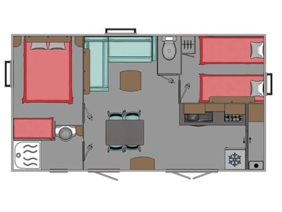 COMFORT - Mobilhome Catleya 30 m² - 2 bedrooms — 5